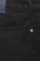 Meyer M5 Slim Super Stretch Pima Satin Chinos - Black