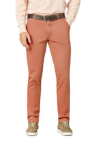 Meyer Oslo Cotton Stretch Twill Trousers - Brick