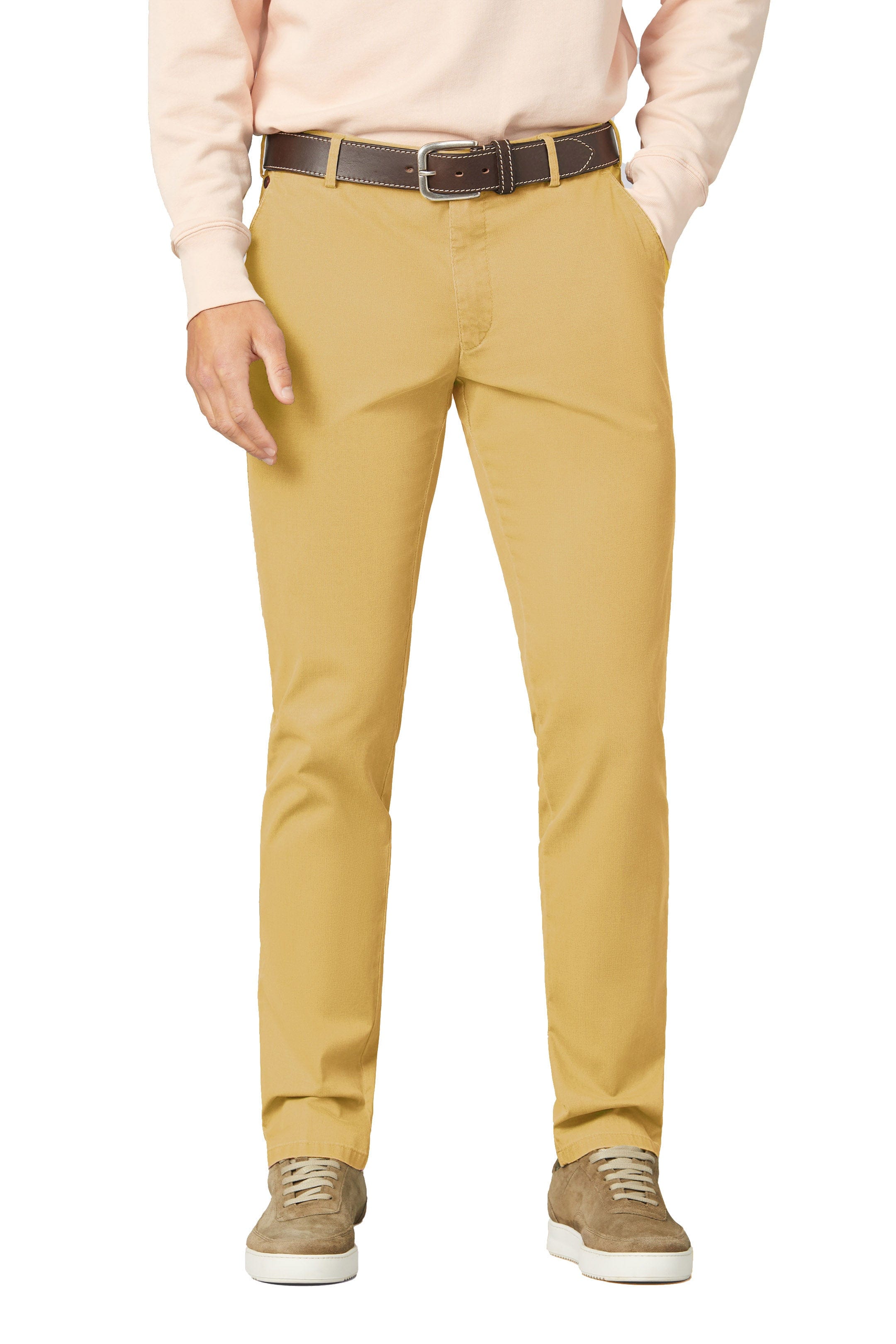 Meyer Rio Stretch Light Cotton Twill Chinos - Corn