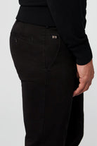 Meyer Roma Cotton Chino Trousers - Black