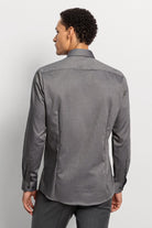 Olymp Level 5 Body Fit Plain Long Sleeve Shirt - Grey