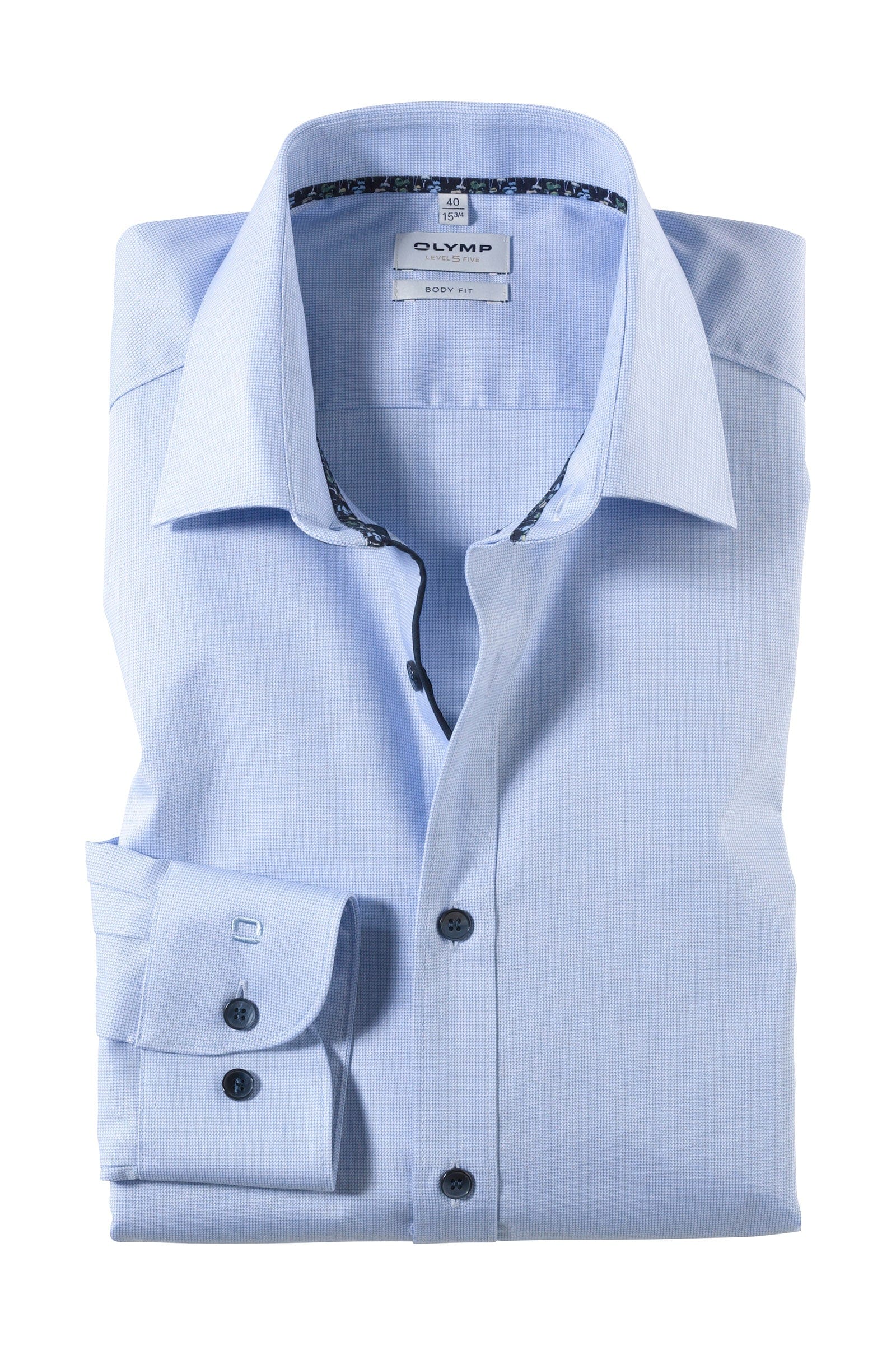 Olymp Level 5 Body Fit Royal Oxford Shirt - Blue