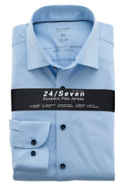 Olymp Level Five 24/7 Dynamic Flex Jersey Shirt - Light Blue