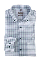 Olymp Luxor Comfort Fit Check Button-Down Shirt - Green/Blue