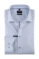 Olymp Luxor Modern Fit Plain Shirt - Smoky Blue