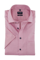 Olymp Luxor Modern Fit Short Sleeve Shirt - Pink