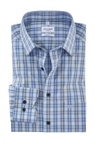 Olymp Tendenz Modern Fit Check Shirt - Blue