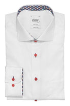 Oscar Pure Cotton Wrinkle Free Plain Shirt - White