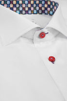 Oscar Pure Cotton Wrinkle Free Plain Shirt - White