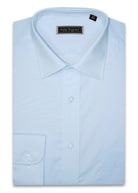 Peter England Non-Iron Plain Shirt - Large Sizes - Light Blue