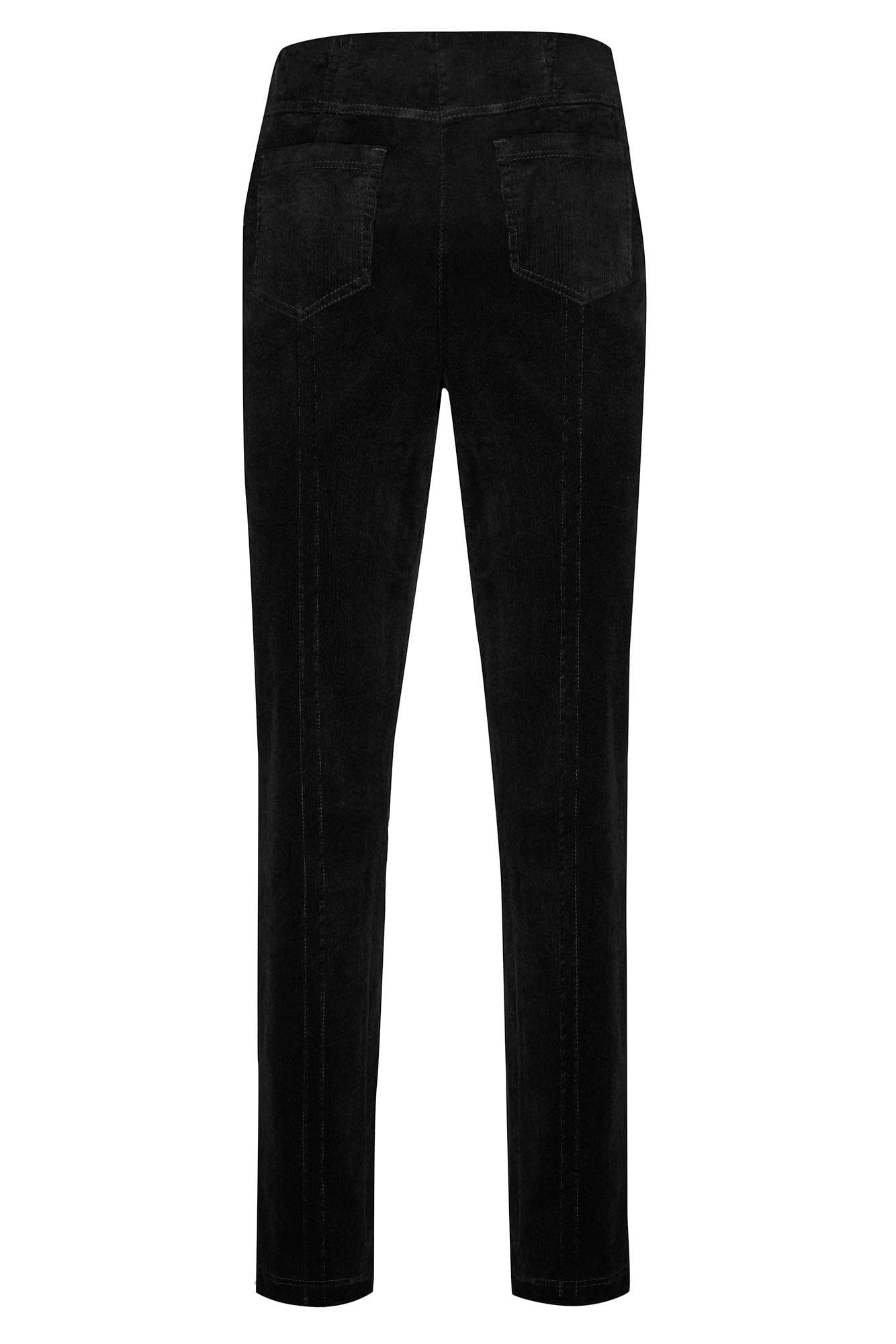 Robell Bella Needlecord Trousers - Black