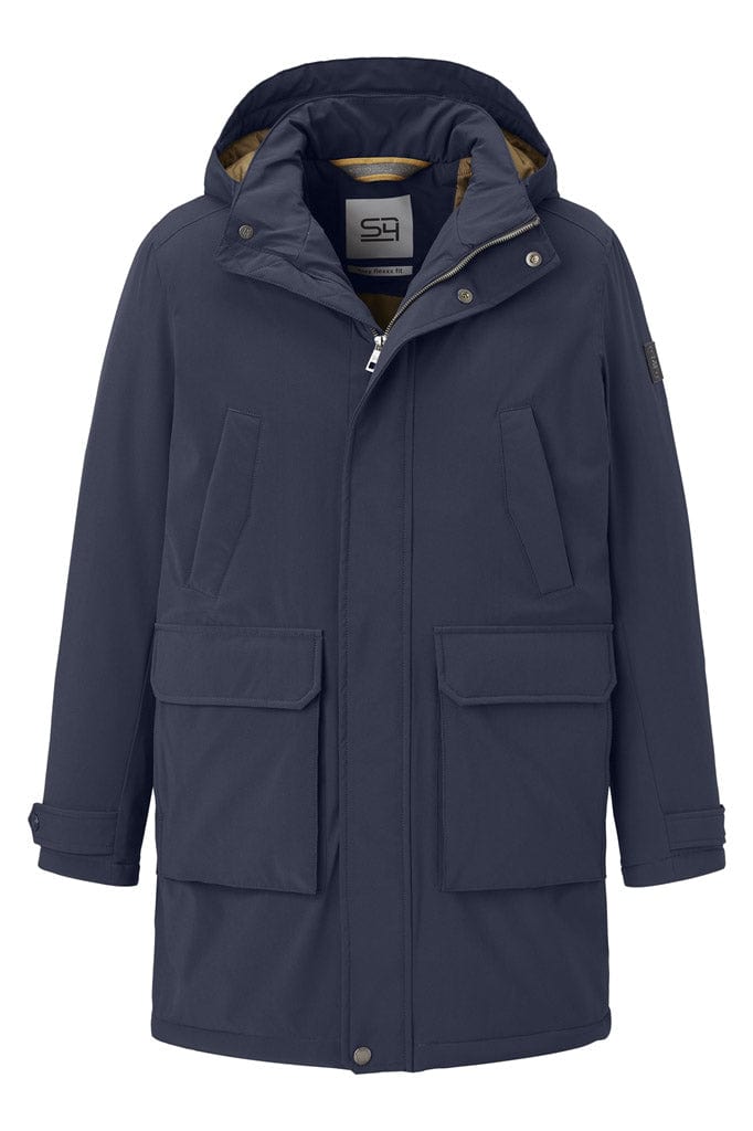 S4 Jackets Boston Padded Parka Jacket - Dark Navy