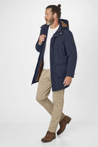 S4 Jackets Boston Padded Parka Jacket - Dark Navy