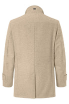 S4 Jackets George Italian Wool Double Breasted Coat - Beige Melange