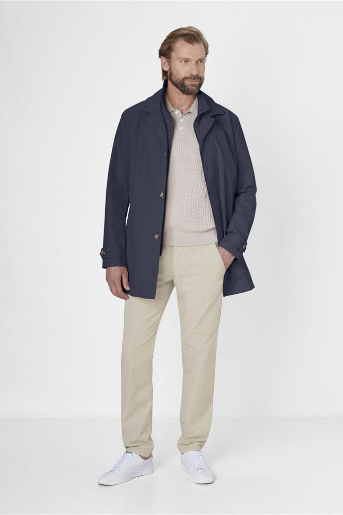 S4 Jackets Santiago Waterproof Mac Coat with Removable Insert - Navy