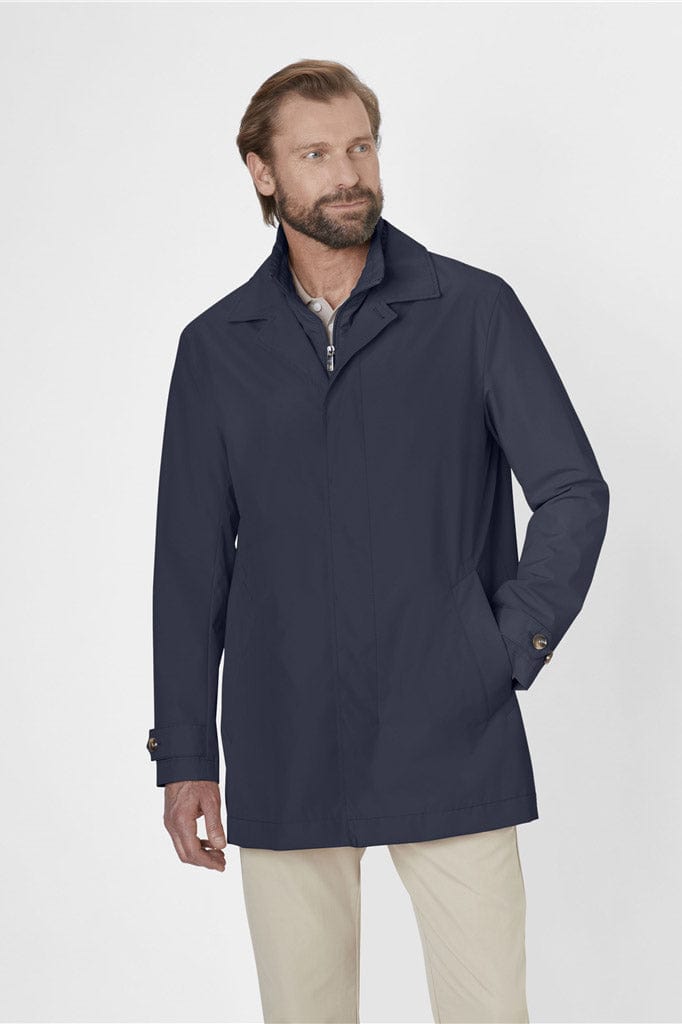 S4 Jackets Santiago Waterproof Mac Coat with Removable Insert - Navy