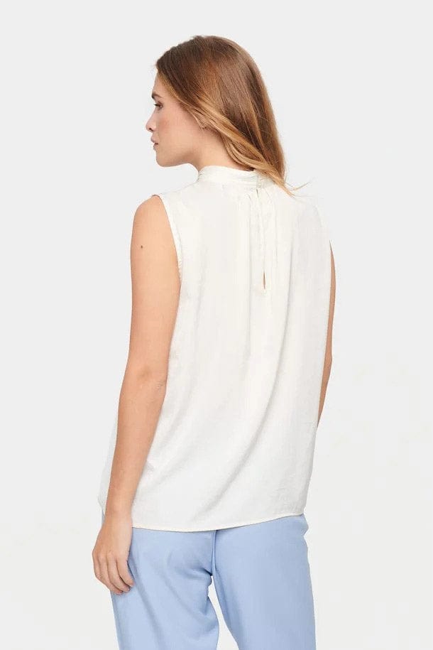 Saint Tropez Aileen Sleeveless Blouse - Ice