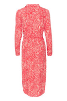 Saint Tropez Blanca Printed Midi Dress - Cayenne Water Strokes