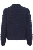 Saint Tropez Coralise Textured Knit Jumper - Night Sky