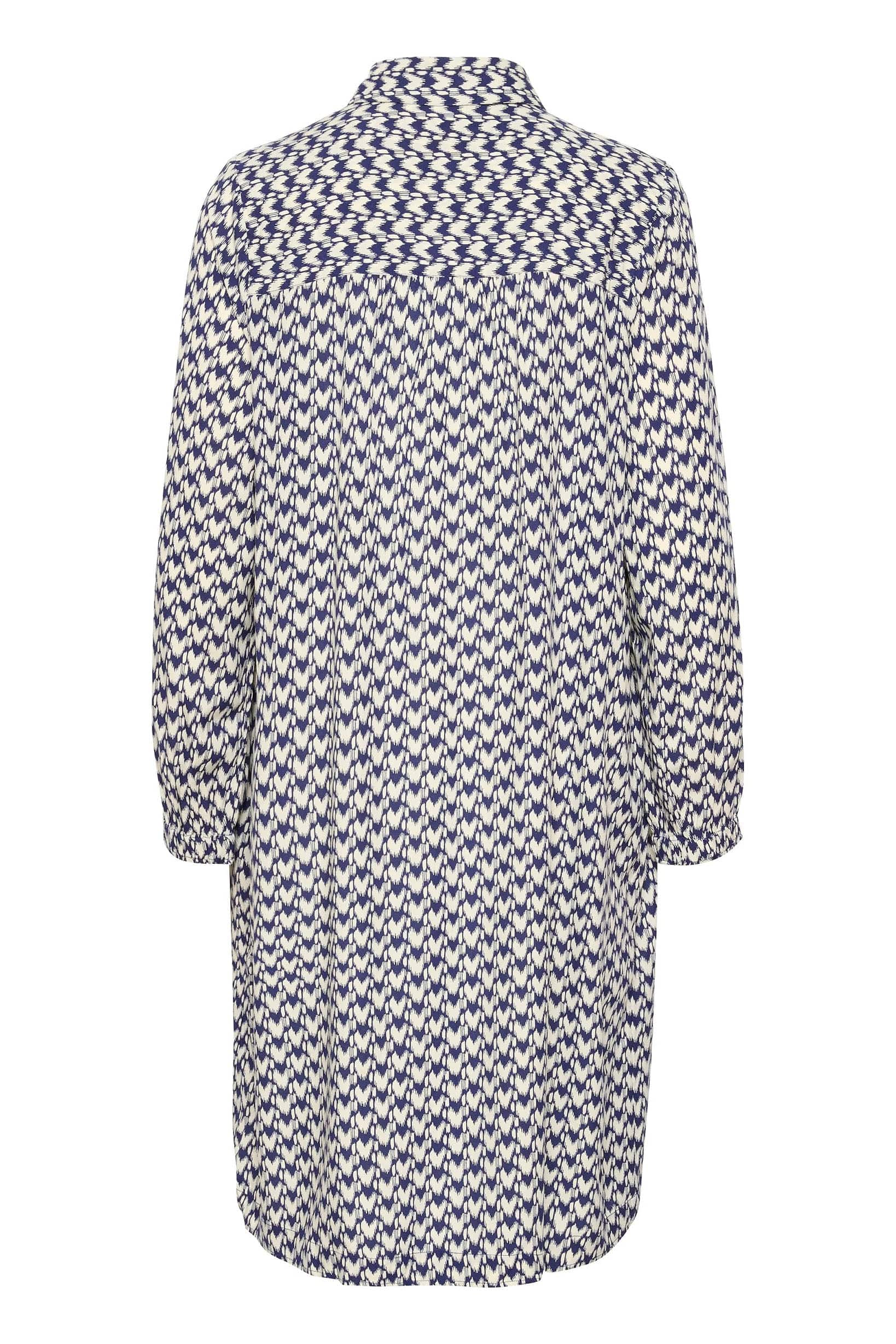 Saint Tropez Darlene Printed Shirt Dress - Patriot Blue Graphic Print