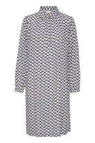 Saint Tropez Darlene Printed Shirt Dress - Patriot Blue Graphic Print