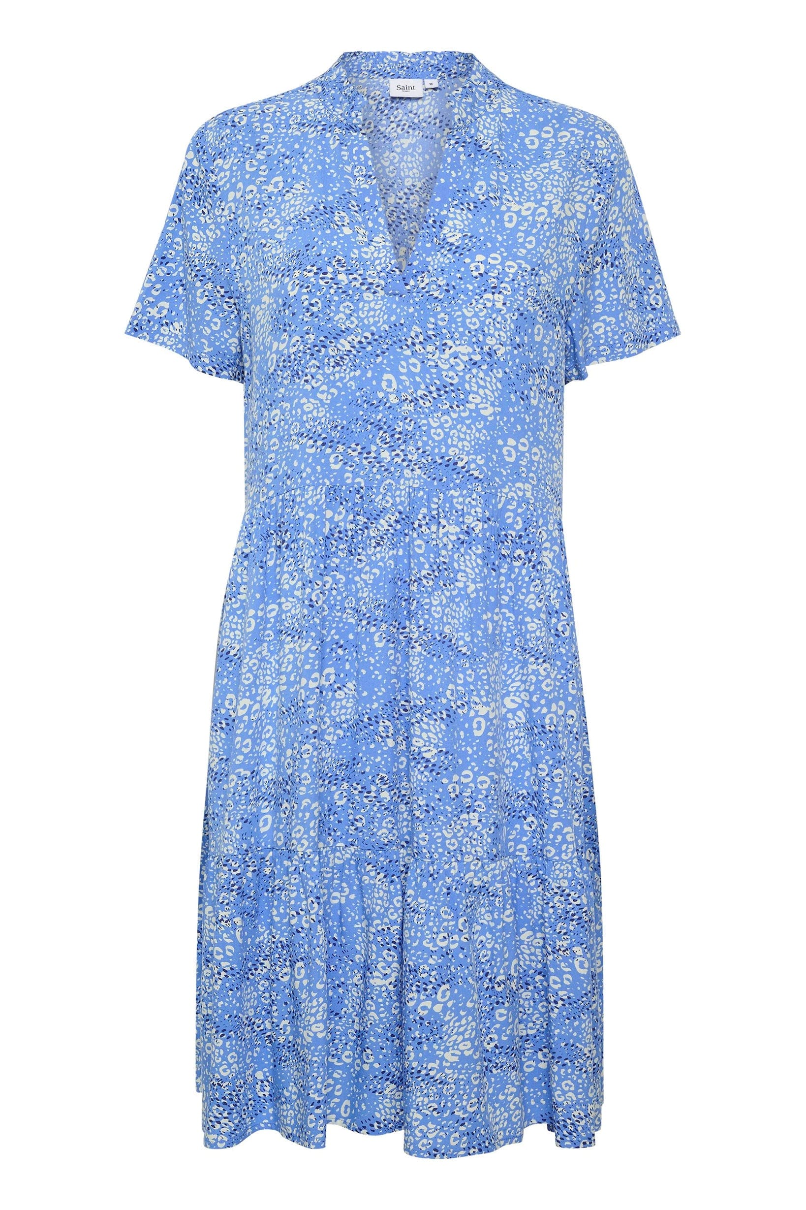 Saint Tropez Eda Short Sleeve Dress - Ultramarine Leo