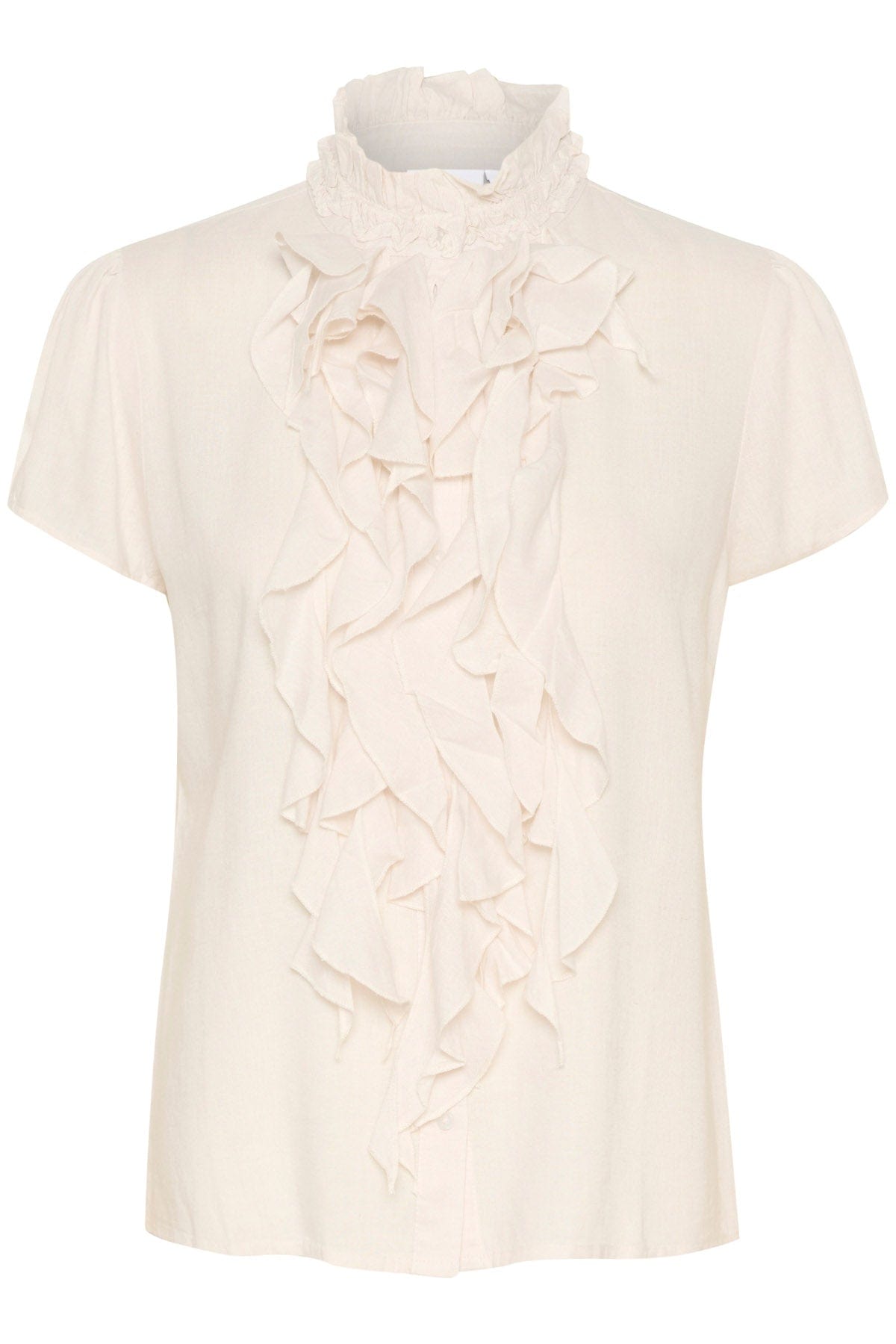 Saint Tropez Elli Ruffle Detail Blouse - Ice