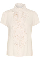 Saint Tropez Elli Ruffle Detail Blouse - Ice