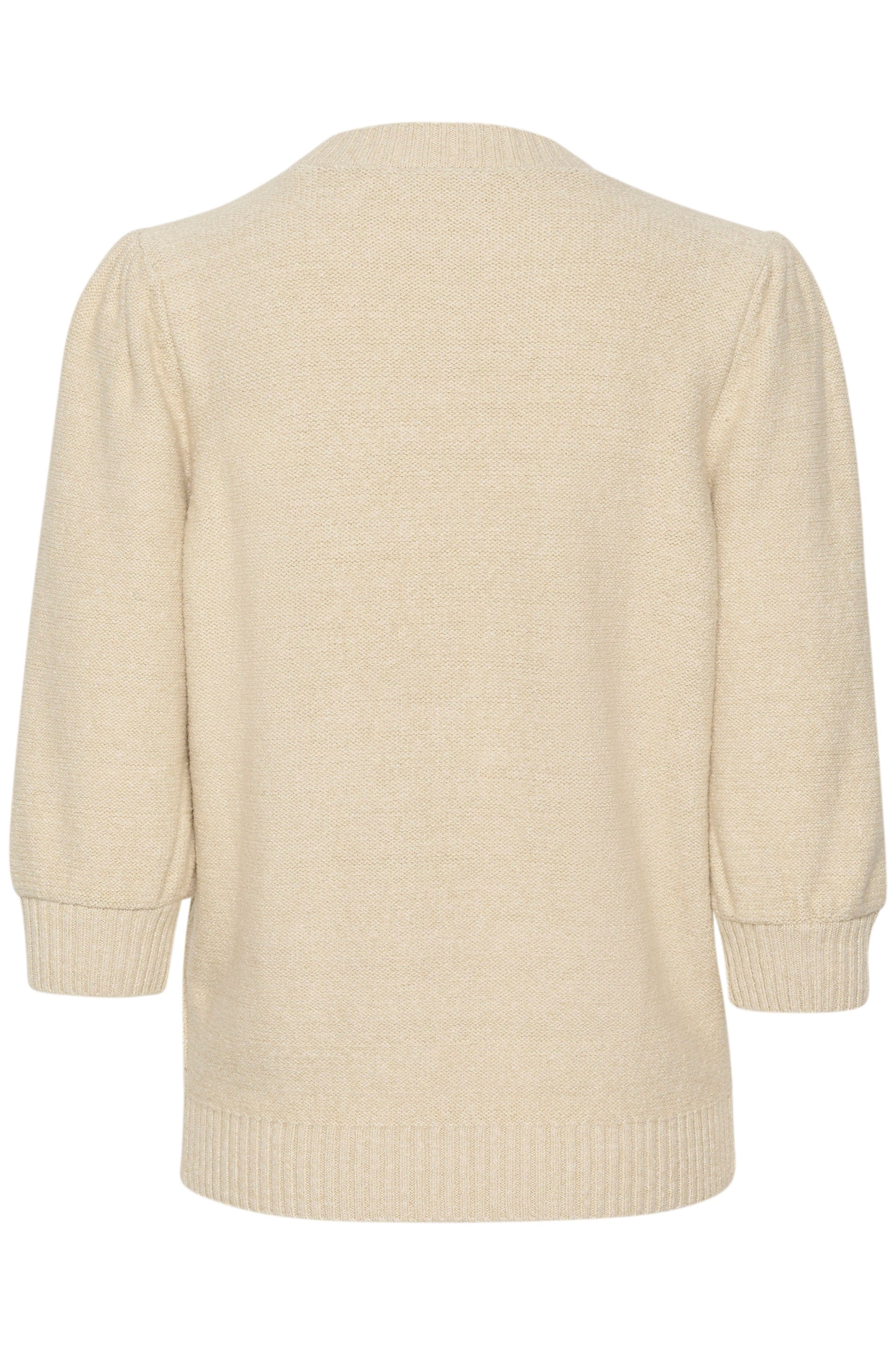 Saint Tropez Felli Half Sleeve Knit Jumper - Creme