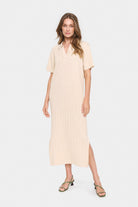 Saint Tropez Fumiko Knit Midi Dress - Creme