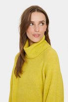 Saint Tropez Garbie Rollneck Jumper - Celery