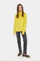 Saint Tropez Garbie Rollneck Jumper - Celery