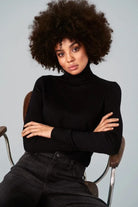 Saint Tropez Mila Knitted Roll Neck Jumper - Black