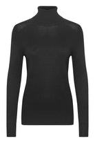 Saint Tropez Mila Knitted Roll Neck Jumper - Black