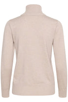 Saint Tropez Mila Knitted Roll Neck Jumper - Gray Morn Melange