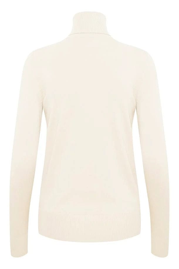 Saint Tropez Mila Knitted Roll Neck Jumper - Ice