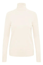 Saint Tropez Mila Knitted Roll Neck Jumper - Ice