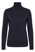 Saint Tropez Mila Knitted Roll Neck Jumper - Night Sky