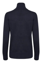 Saint Tropez Mila Knitted Roll Neck Jumper - Night Sky