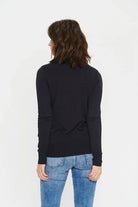 Saint Tropez Mila Knitted Roll Neck Jumper - Night Sky