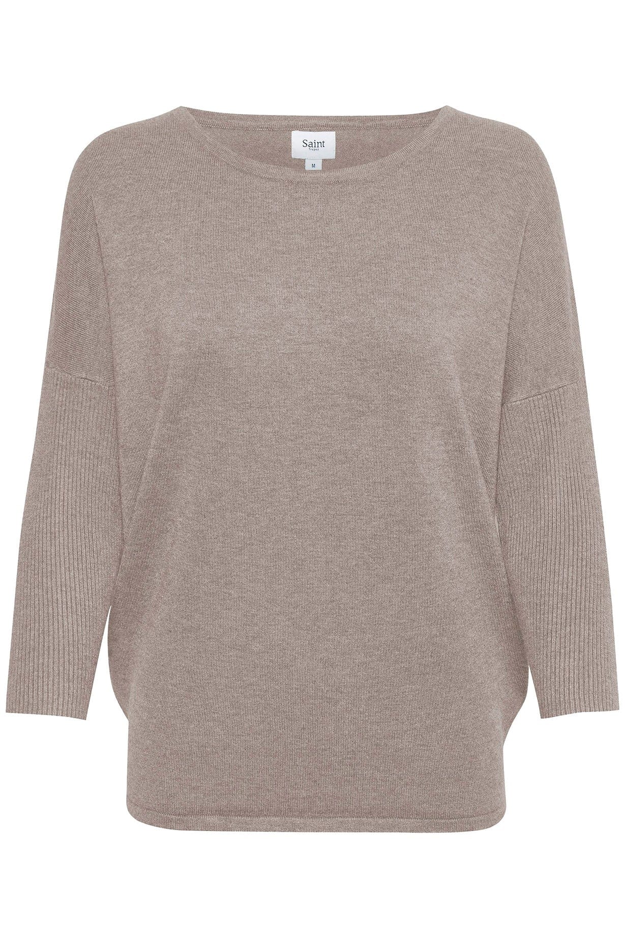 Saint Tropez Mila Round Neck Jumper - Atmos Melange