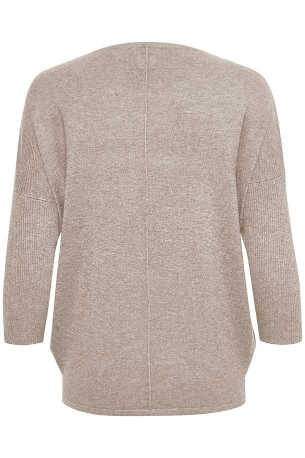 Saint Tropez Mila Round Neck Jumper - Atmos Melange