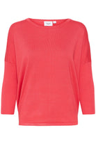 Saint Tropez Mila Round Neck Jumper - Cayenne