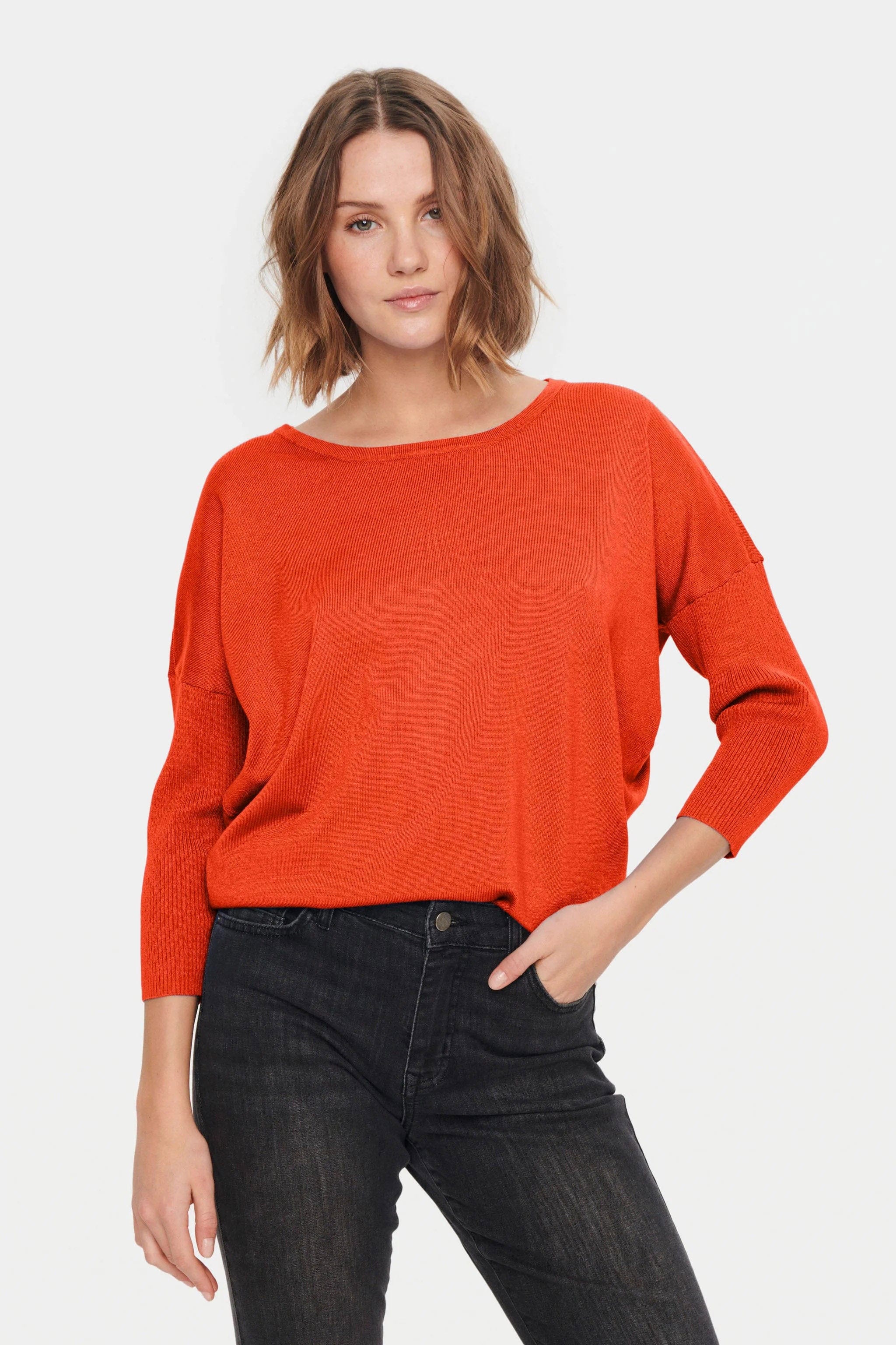 Saint Tropez Mila Round Neck Jumper - Tigerlily