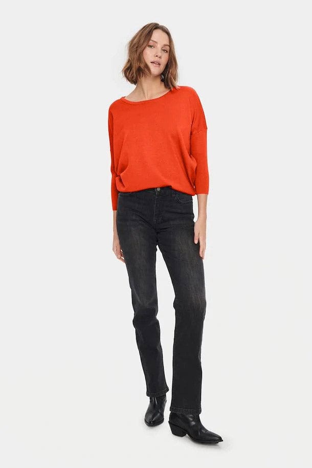 Saint Tropez Mila Round Neck Jumper - Tigerlily