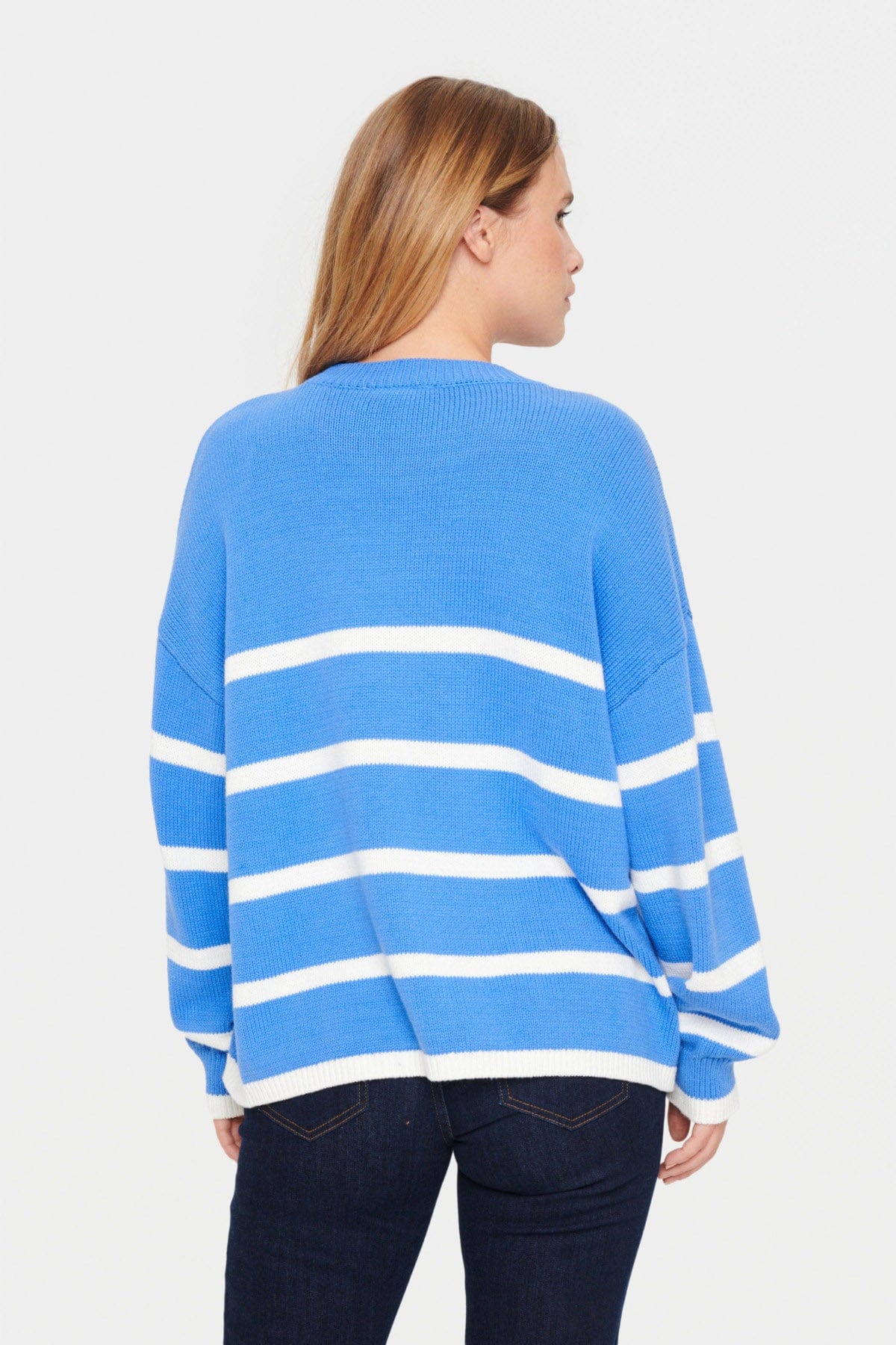 Saint Tropez Terna Stripe Jumper - Ultramarine