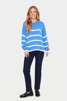 Saint Tropez Terna Stripe Jumper - Ultramarine