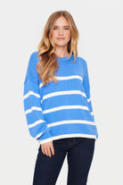 Saint Tropez Terna Stripe Jumper - Ultramarine