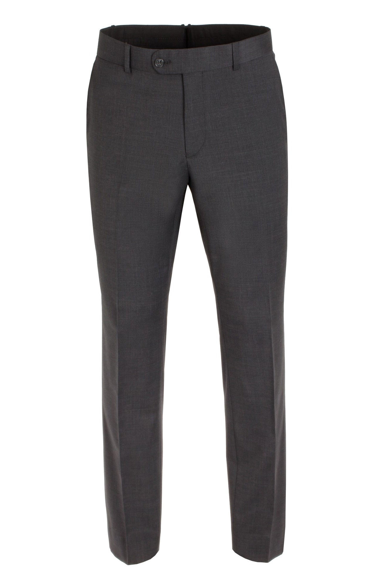 Scott By The Label Contemporary Fit Plain Suit Trousers - Charcoal