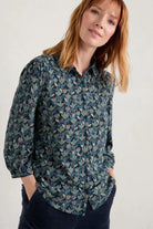 Seasalt 3/4 Sleeve Embrace Shirt - Wax Glaze Tulips Maritime